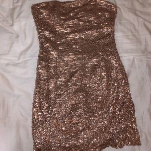 Gold Sequin Dress